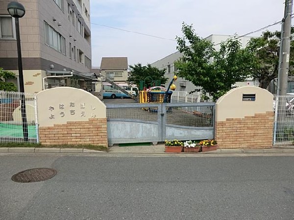 周辺環境:八幡橋幼稚園(八幡橋幼稚園まで800m 広々とした園庭で健やかな体を養ってください！)