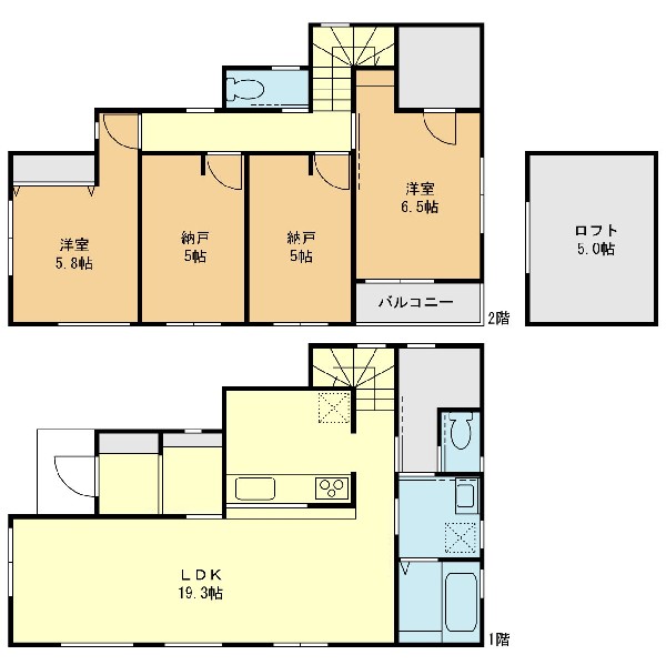 間取り:３号棟間取図