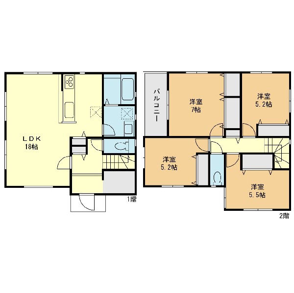 間取り:B号棟間取図