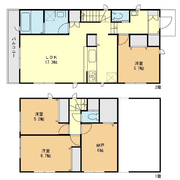 間取り:間取図A号棟