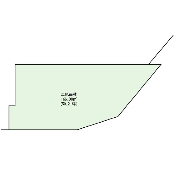 区画図:土地価格2980万円、土地面積166m2