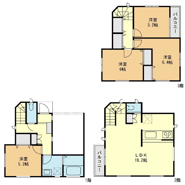 間取り:８号棟間取図