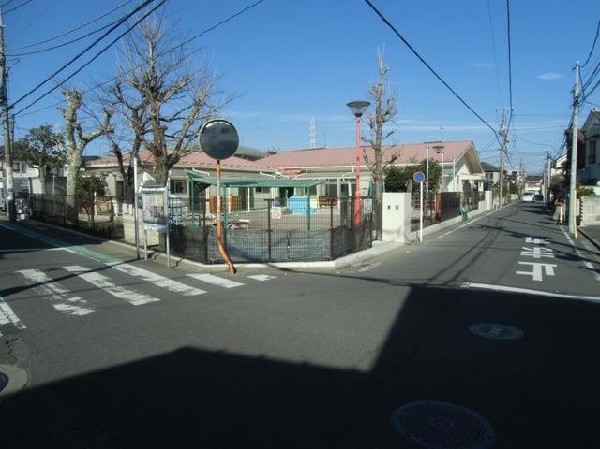 周辺環境:横浜市大曽根保育園(横浜市大曽根保育園まで550m 近隣には保育園が点在しており、子育て中の方にとって、とても心強い環境です。毎日の生活の一部だから、保育園が近いことで送り迎えなどの負担もなりますね。)