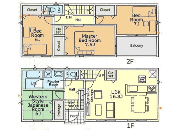 間取り:間取図1号棟
