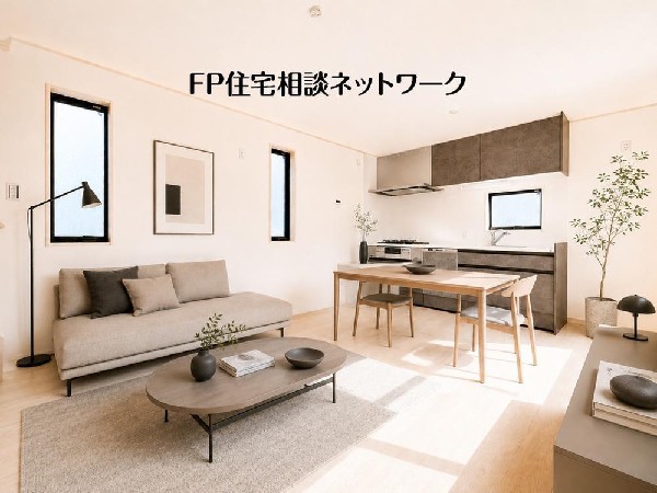 洗練されたミニマル空間で、2人の時間を美しく。上質な素材感と心地よい陽光が彩るデザイナーズLDK。※本画像はAI加工を施しており、家具家電等は含まれません。