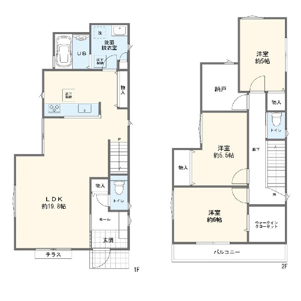 間取り:3号棟間取図