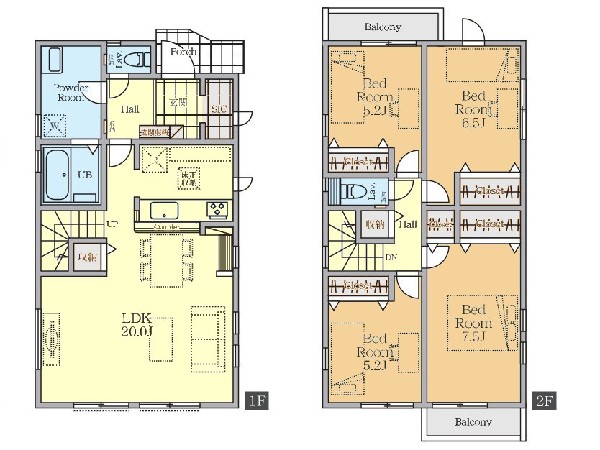 間取り:間取図4号棟