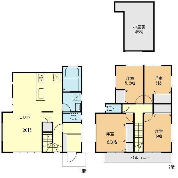 間取り:間取図(2号棟)