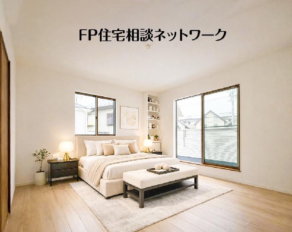 寝室は常に明るく、気持ちの良い毎朝を迎えられます。（本画像はCGで作成しており、実際に現地に家具はおかれておりません。また価格に家具は含まれておりません。）