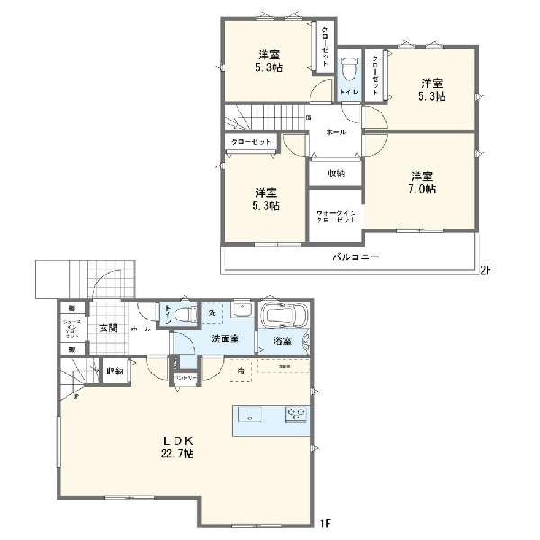間取り:２号棟間取図
