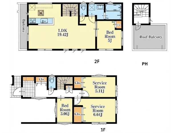 間取り:間取図2号棟