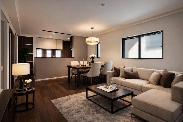 家族と過ごす時間を大切にしたい方にぴったりのゆとりある住空間です。（本画像はCGで作成しており、実際に現地に家具はおかれておりません。また価格に家具は含まれておりません。）