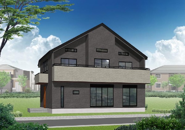 外観:（A号棟）完成予想図