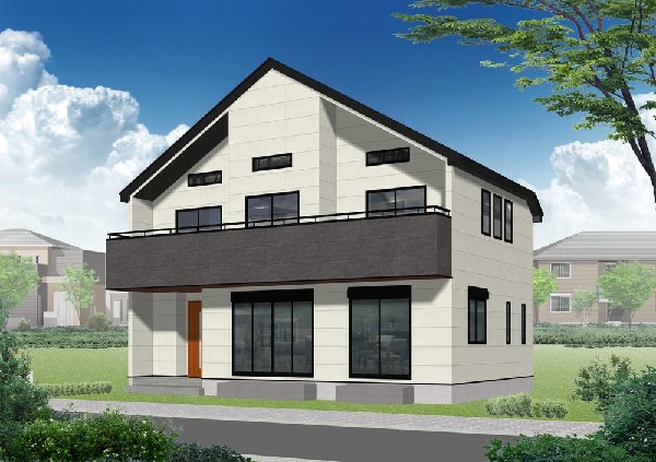 外観:（B号棟）完成予想図