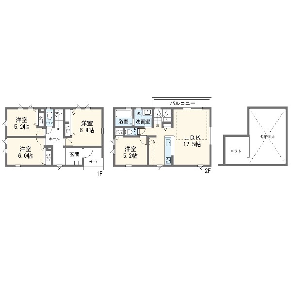 間取り:間取図2号棟