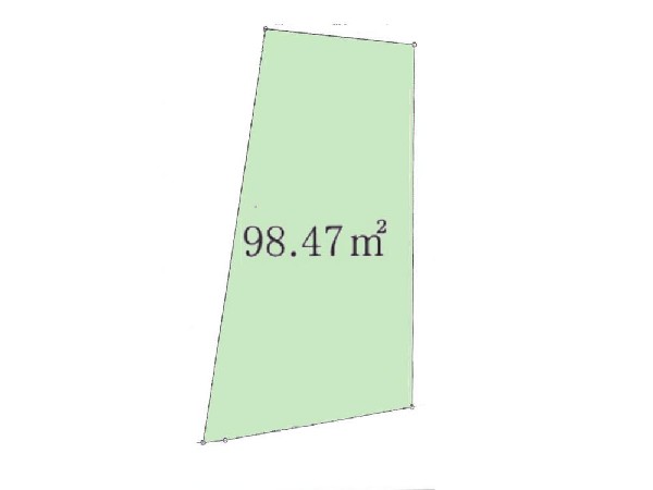区画図:土地価格4850万円、土地面積98.47m2