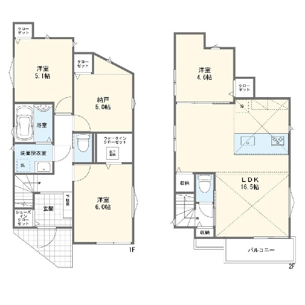 間取り:3号棟間取図