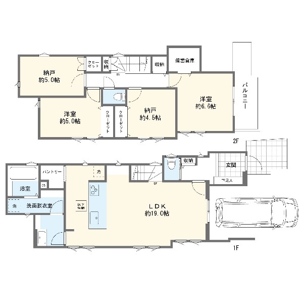 間取り:5号棟間取図