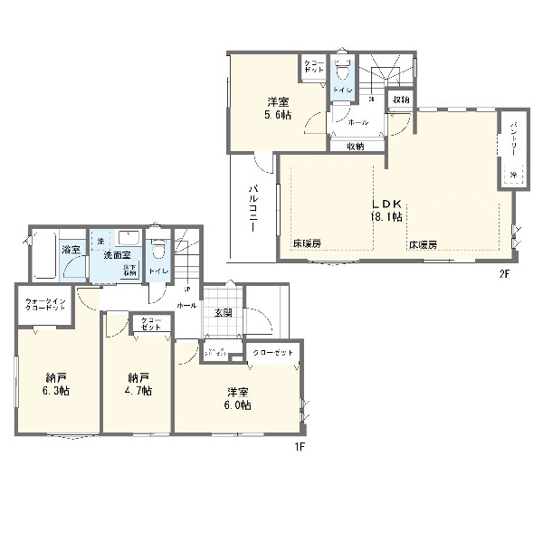 間取り:4号棟間取図