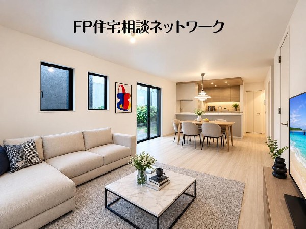 家具の配置がしやすい広さを確保したこだわりの間取りです。（本画像はCGで作成しており、実際に現地に家具はおかれておりません。また価格に家具は含まれておりません。）