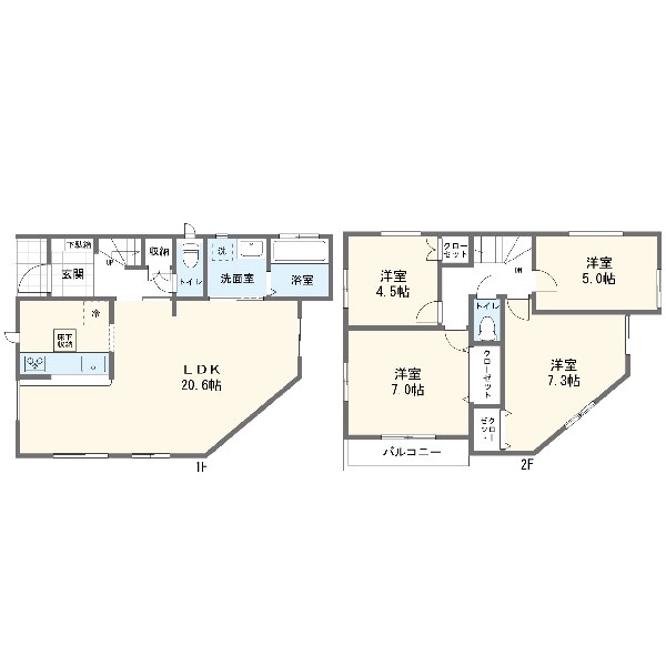間取り:間取図4号棟