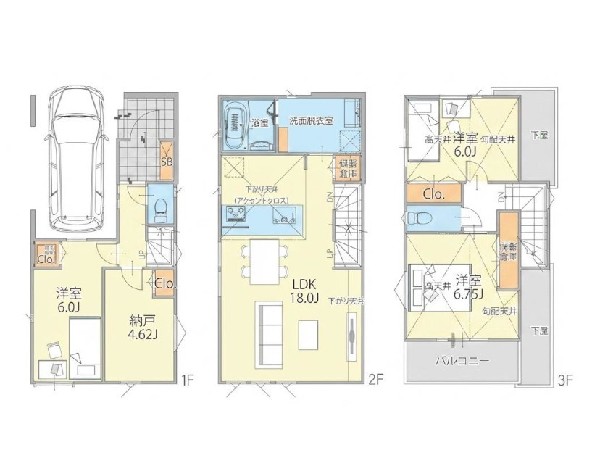 間取り:間取図(2号棟)