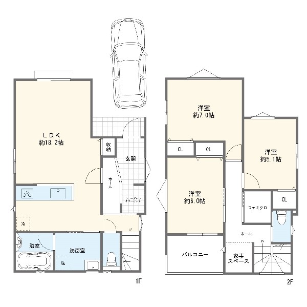 間取り:間取図B号棟