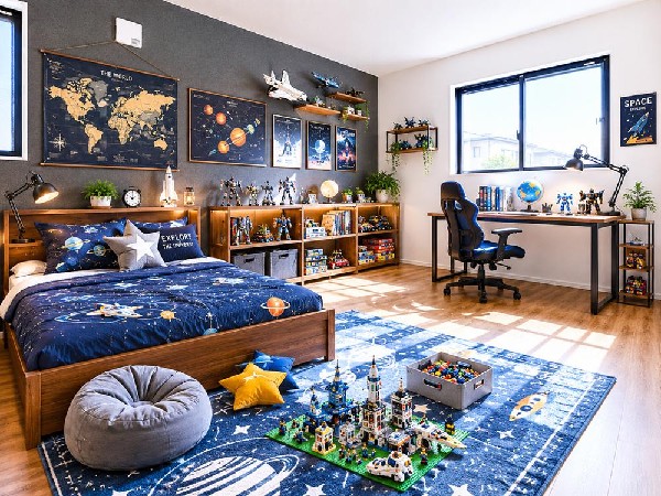 子ども部屋はお子様の趣味や年齢に合わせてアレンジ♪