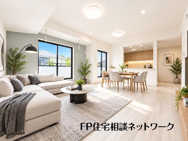 家具の配置がしやすい広さを確保したこだわりの間取りです。（本画像はCGで作成しており、実際に現地に家具・家電はおかれておりません。また価格に家具・家電等は含まれておりません。）