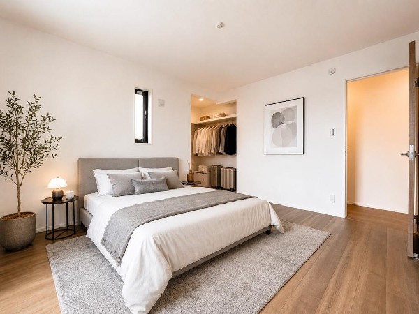 「どういう家具を置こうかな」とわくわくする。自分好みのお部屋にしてオンリーワンのお部屋でゆったりと寛ごう♪（本画像はCGで作成しており、実際に現地に家具はおかれておりません。また価格に家具は含ません）