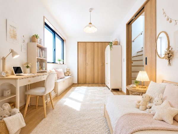 「どういう家具を置こうかな」とわくわくする。自分好みのこだわりのお部屋にしてオンリーワンの部屋でゆったりと寛ごう。  ※家具や置物はCGによるイメージです。本物件には付帯しません。