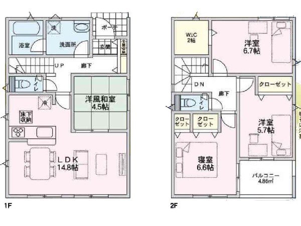 間取り:間取図2号棟