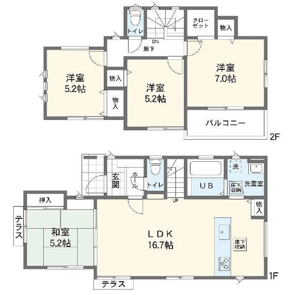 間取り:3号棟間取図