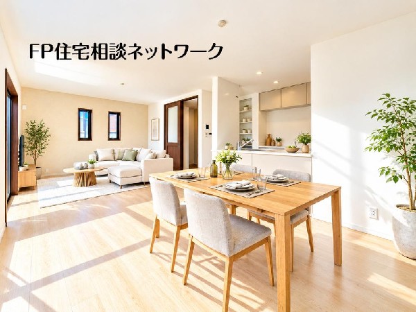 【リビングダイニング】  本画像はAIによるステージング加工を施したイメージです。家具・家電・小物等は現地にはなく、販売価格にも含まれません。実際の現況とは異なります。
