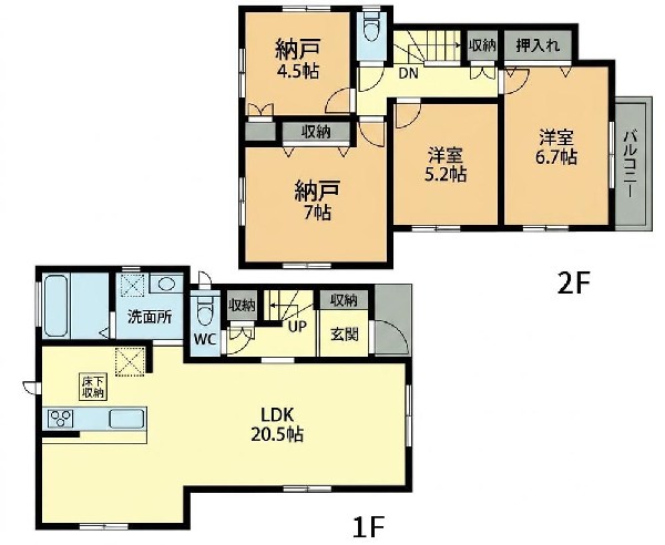 間取り:５号棟間取図