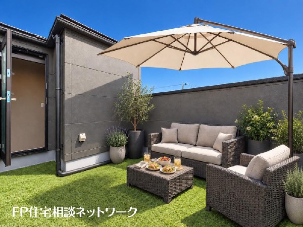 （本画像はCGで作成しており、実際に現地に人工芝はおかれておりません。また価格に人工芝は含まれておりません。）