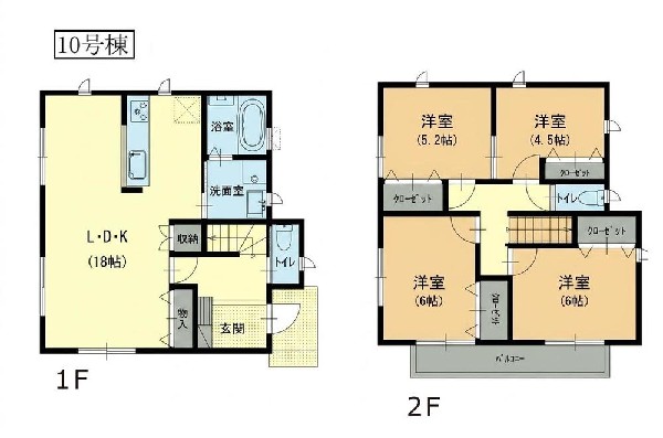 間取り:１０号棟間取図