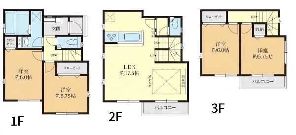 間取り:間取図2号棟
