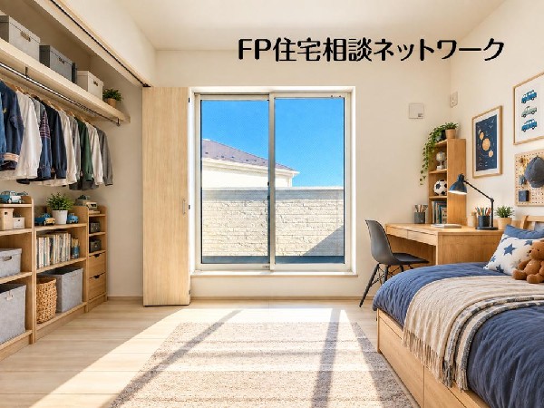 【お子様部屋】  本画像はAIによるステージング加工を施したイメージです。家具・家電・小物等は現地にはなく、販売価格にも含まれません。実際の現況とは異なります。
