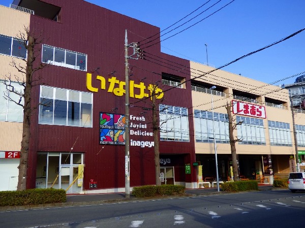 周辺環境:いなげや 新ゆりヨネッティー王禅寺前店　(店内が広く、駐車場もあります。22時まで営業。お肉がおいしいです。焼きたてのパン屋さんもあります。)