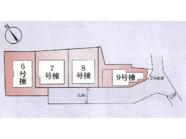 区画図:安心のRC（鉄筋コンクリート）住宅！全4棟の誕生です！