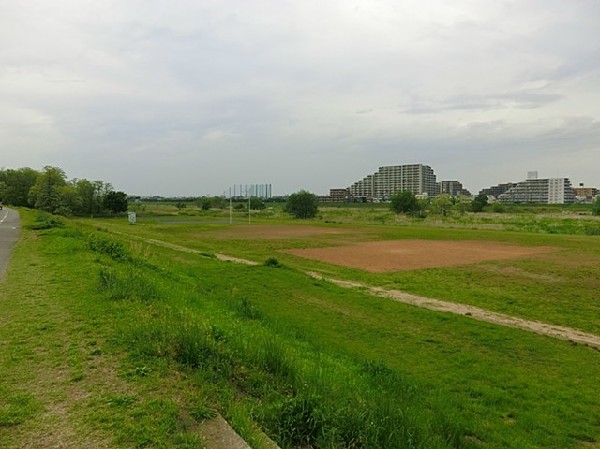 周辺環境:多摩川緑地公園(多摩川の河川敷を利用した公園で、野球場、ソフトボール場、自由広場（サッカー、ラグビー）、ゲートボール場があります。)