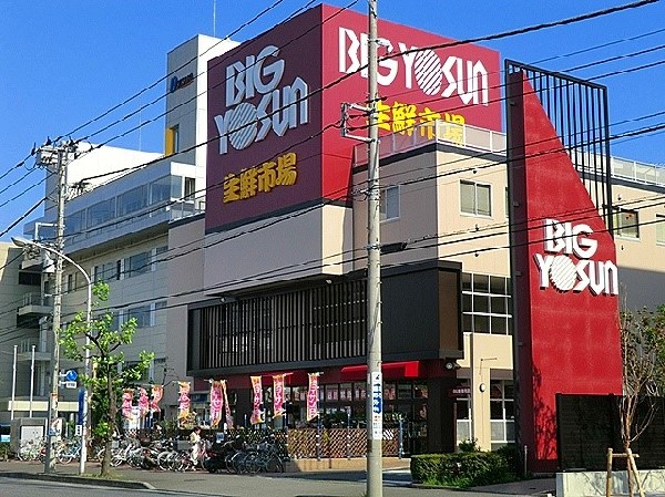 周辺環境:ビッグヨーサン綱島樽町店(「お客様の喜ぶ顔が見たい」それがビッグヨーサンの原点です！築地市場と強いパイプがあり、特に鮮魚には定評があります！)