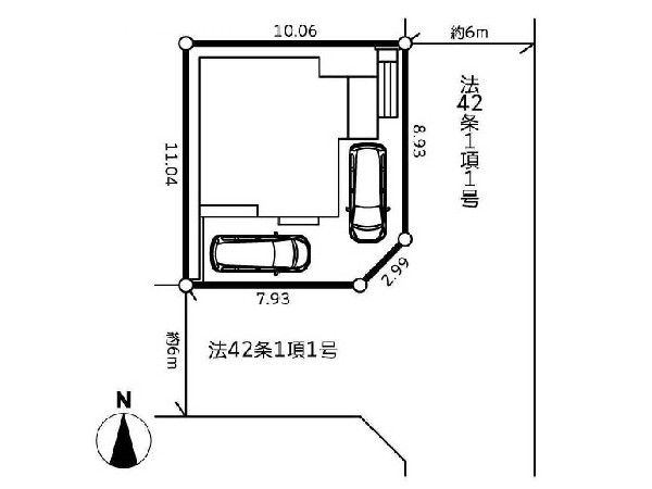 区画図:閑静な住宅地で子育て家族にピッタリ。毎日のお散歩も快適な緑に恵まれたエリアで、自然に包まれた穏やかな暮らしを実現するための、ゆとりある住環境が整っています。