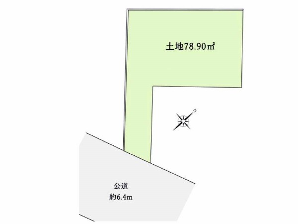 区画図:敷地の形状を活かして「駐車場1台」「駐車場2台」など、多様なご家族構成にフィットする分譲地です。