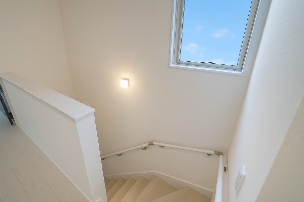 動線がしっかり考えられた間取り。採光もしっかりと計算されていてどの部屋も明るいのがうれしいですね。