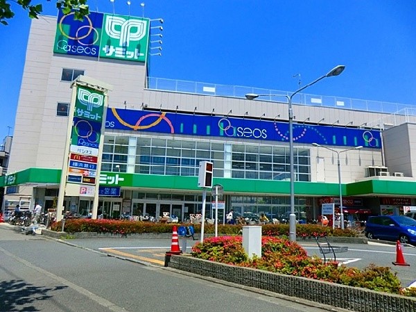 周辺環境:サミットストア南加瀬店 (周囲にはいくつかのスーパーが点在しており、目的や曜日などで使い分けるもの良いですね。)