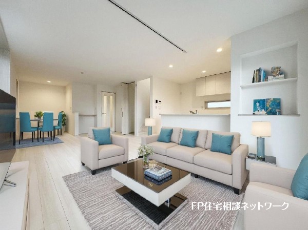 ■リビング■本画像はAIがCGで家具作成しており、実際の現地に家具は設置されておりません。また、販売価格に家具等は含まれておりません。