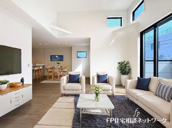 ■リビング■本画像はAIがCGで家具作成しており、実際の現地に家具は設置されておりません。また、販売価格に家具等は含まれておりません。