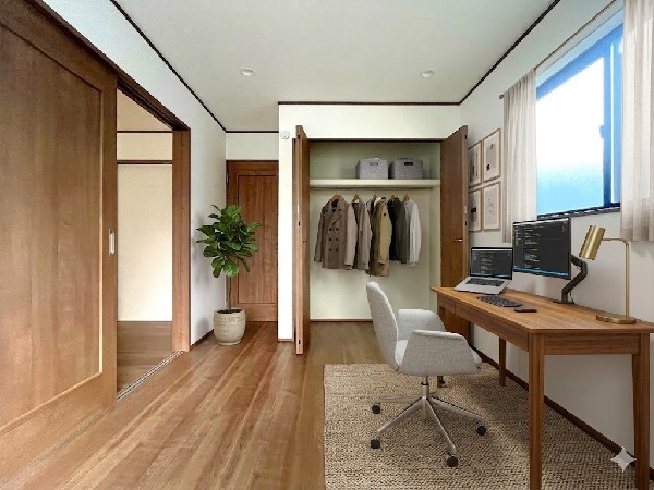 ■洋室■  本画像はAIがCGで家具作成しており、実際の現地に家具は設置されておりません。また、販売価格に家具等は含まれておりません。